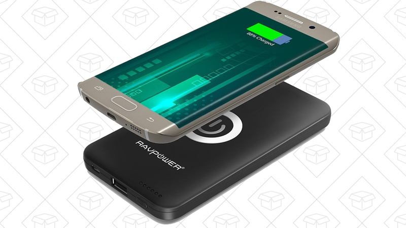 RAVPower 5,000mAh Qi Battery Pack, $26 with code N64ZR3SD